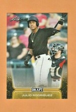 2020 JULIO RODRIGUEZ LEAF DRAFT BASEBALL GOLD ROOKIE  HOT  MINT   LIMITED