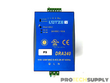 Lutze DRA240-24B Power Supply 722-759 10A 24V 240W with WARRANTY