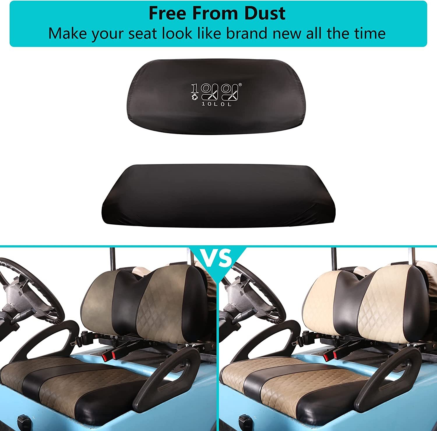 10L0L Golf Cart Seat Dust Cover for Yamaha EZGO Club Car,Waterproof Dustproof eBay
