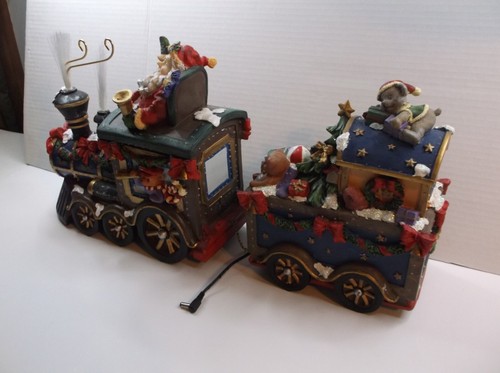 Vtg Santa's Train Color Changing Fiber Optic Changes Colors Tested - Picture 2 of 7