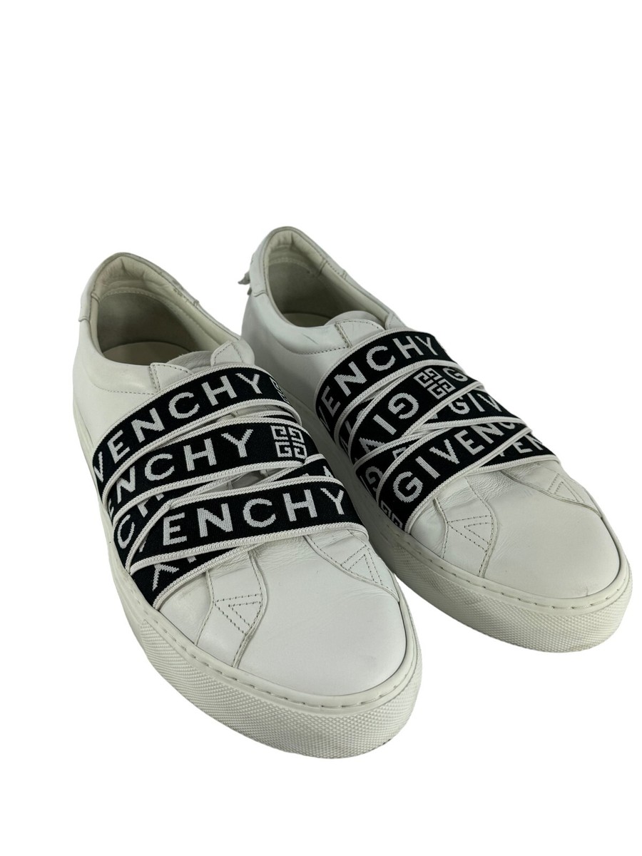 $695 GIVENCHY White Leather Urban Street Logo Men's Sneakers $695 GIVENCHY White Leather Urban Street Logo Men's Sneakers