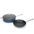 3 Piece Cookware Set Nonstick Pots and Pans Home Kitchen Cooking Non Stick