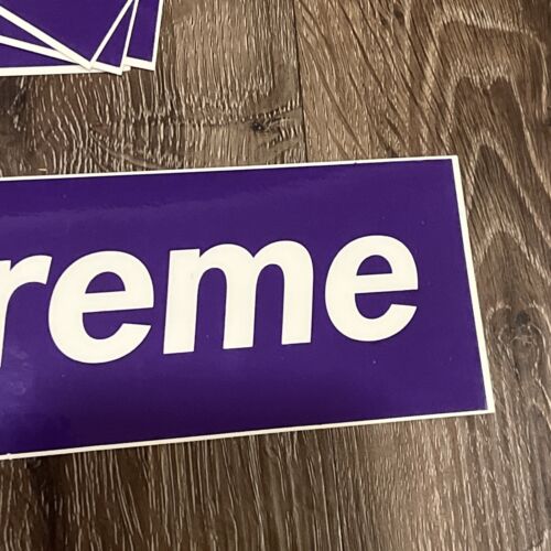 Supreme Three 6 Mafia Purple Box Logo Sticker 2012 New Authentic original - Picture 3 of 4