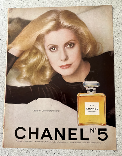 *Solo anuncio* Catherine Deneuve para Chanel No5 en Vogue 1976 VINTAGE - Imagen 2 de 2
