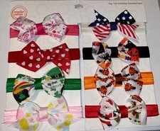 Bows Girl Hair Bows Baby First Holiday