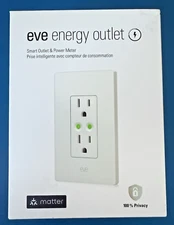 EVE Energy Outlet (w/ Matter) Smart Outlet & Power Meter Alexa Google Apple Home