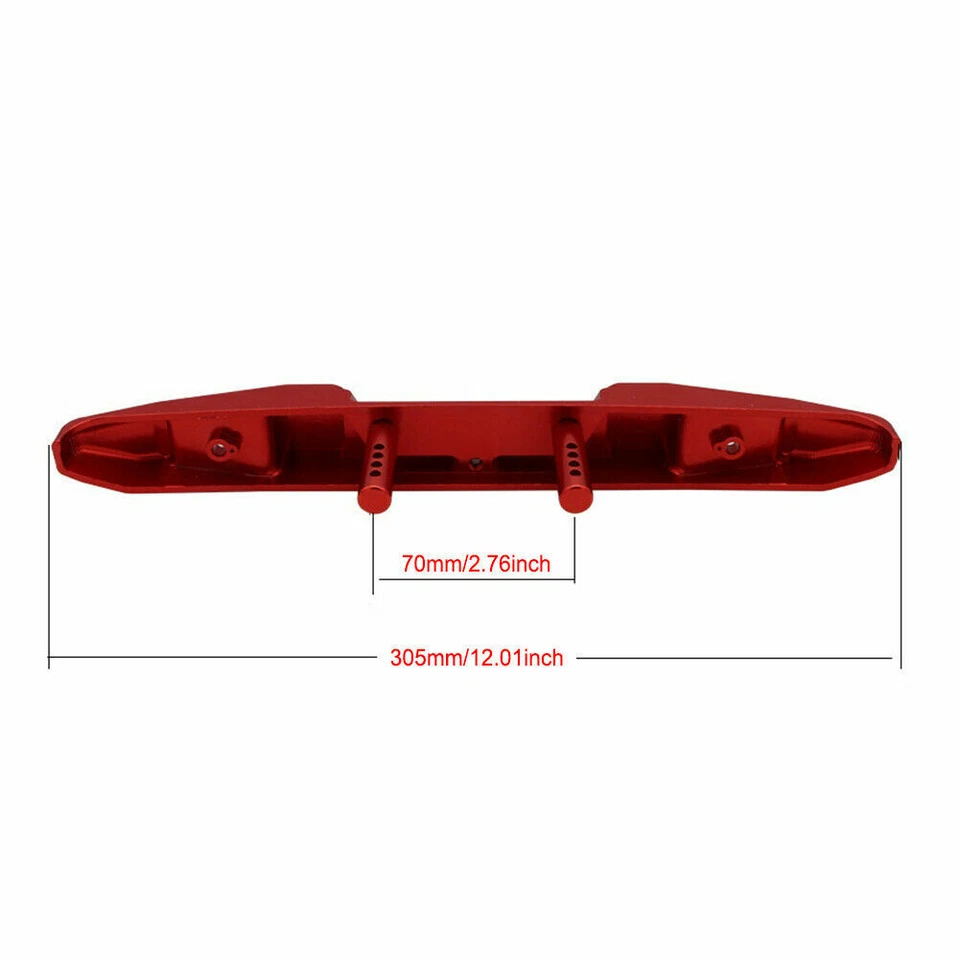 Metal CNC RC Front Rear Bumper w/ Trailer Winch Hooks For 1/6 Axial SCX6 Upgrade - Image 3 of 4