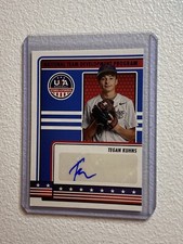 Tegan Kuhns 2023 Panini USA Baseball Stars & Stripes Blue Foil Auto Autograph