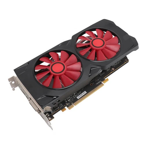 Tarjeta Gráfica Juego Rx580 8Gb Gddr5 256Bit Silencioso Doble Ventilador Pcie Gami Parte
