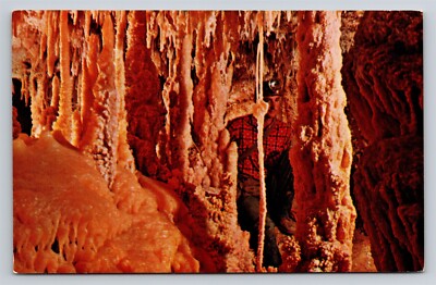 Sonora TX Caverns of Sonora The Knotted Rope Spelunker Caver Vtg Postcard View