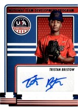 2023 Panini USA Basebaell Stars & Stripes Auto #NTDP-TR Tristan Bristow