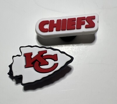 Kansas City Chiefs NFL Themed Shoe Charms For Crocs Jibbitz Arrowhead NEW