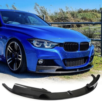 For BMW F30 320i 335i M-Sport 13UP Real Carbon Front Bumper Lip