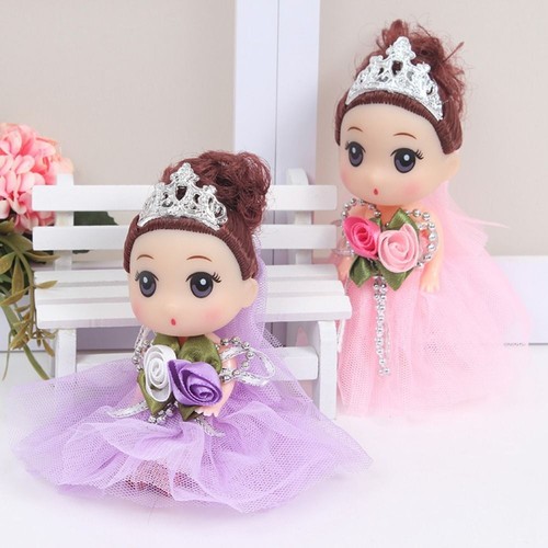 12 Cm 12cm Bjd Doll Korean Makeup Look Wedding Dress Mini Girl Toy Play House - Picture 11 of 21