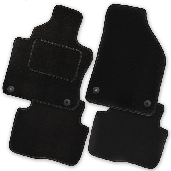 Auto-FußMatten Royal Schwarz FüR VW Crafter 2006 - 2016 Automatten Autoteppiche-image