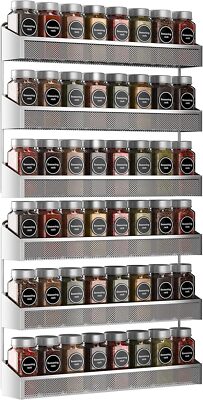2 Pack 3 Tier Spice Rack Organizer Counter Top Stand or Wall Mounted Storage