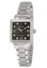 Bulova Accutron 63R104 Masella 46 Diamonds Black Dial Women's Watch 950