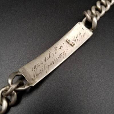 WWII期 MEXICO IDタグ 925 シルバー WWII期 MEXICO IDタグ 925 シルバー WWII Mexico ID Tag Rectangle