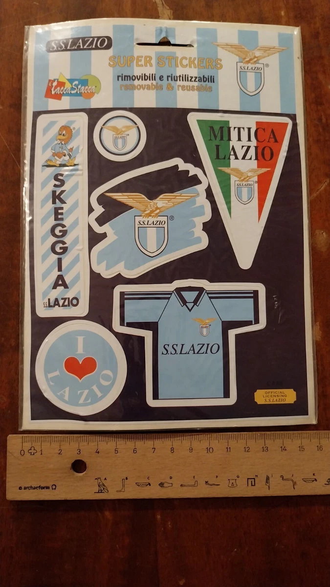 Lot De 8 Adhésifs Vintage Lazio Calcio - Italie, Stickers De Collection, Pas Ultras