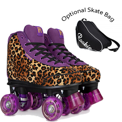 Rookie Harmony Leopard Quad Rollschuhe V2 - optionale Skatetasche!