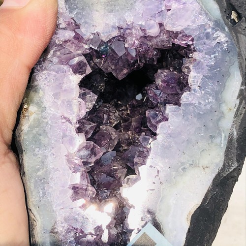 4,34 Pfund A + natürlicher Amethyst Geode Quarz Kristallcluster Kathedrale Energieheilung - Bild 16 von 18