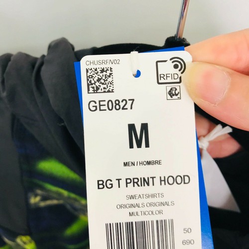 Adidas Gran Trifolio Sudadera con Capucha Verde Para Hombre Mediano Pullover Polar Polar GE0827 Nuevo - Imagen 6 de 11