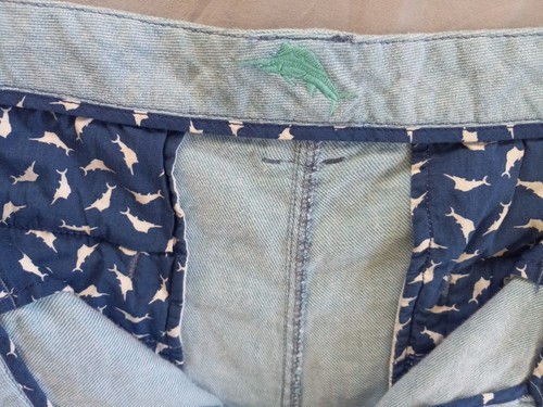 TOMMY BAHAMA Men's Bermuda Shorts Size 40 Linen Spandex Iceberg Blue Inseam 9.5 - Picture 9 of 13