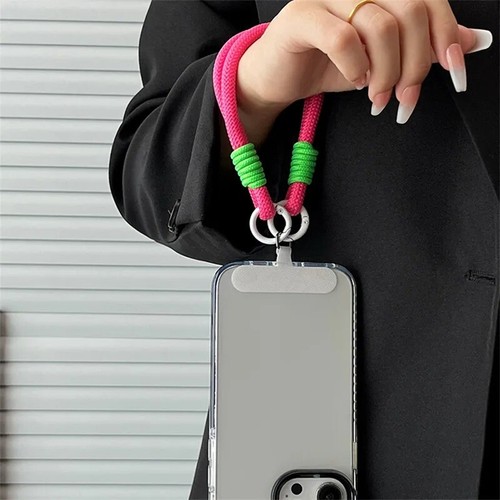 Chaîne de téléphone sangle de téléphone portable longe couleurs bonbons téléphone sangles de poignet corde suspendue - Photo 10 sur 18