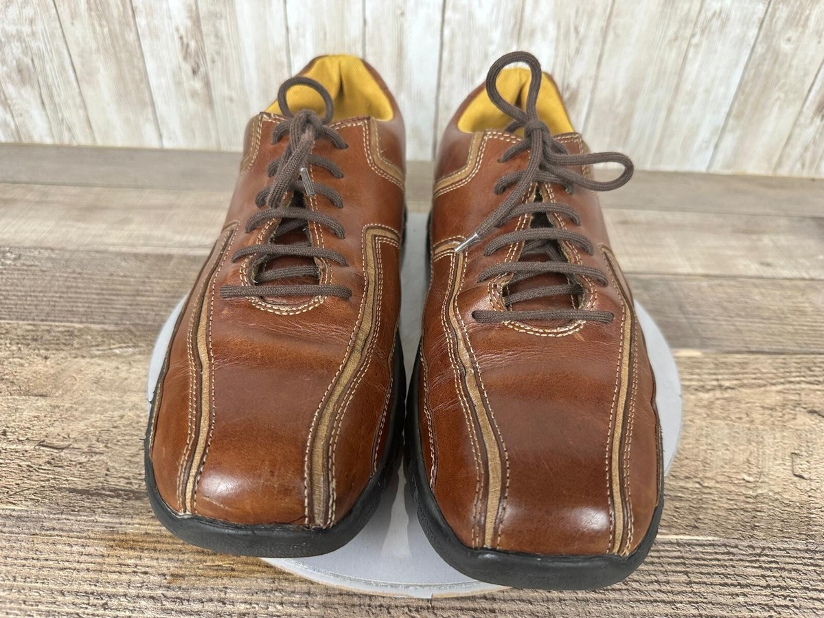 Rockport XCS Mens Casual Shoes Cognac Brown Leather 9.5 M | eBay