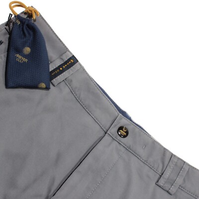 Meyer NWT Chinos / Casual Pants Size 50 34 US Augusta In Solid Gray Cotton Blend