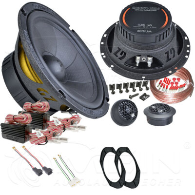 GROUND ZERO LAUTSPRECHER für FORD FUSION 2002-2012 Tür Heck 2-Wege 150W #APNX