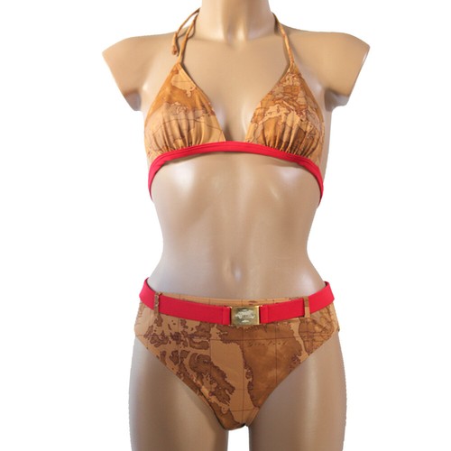 Costume Bikini Prima Classe Alviero Martini donna geo L triangolo slip mare  | eBay