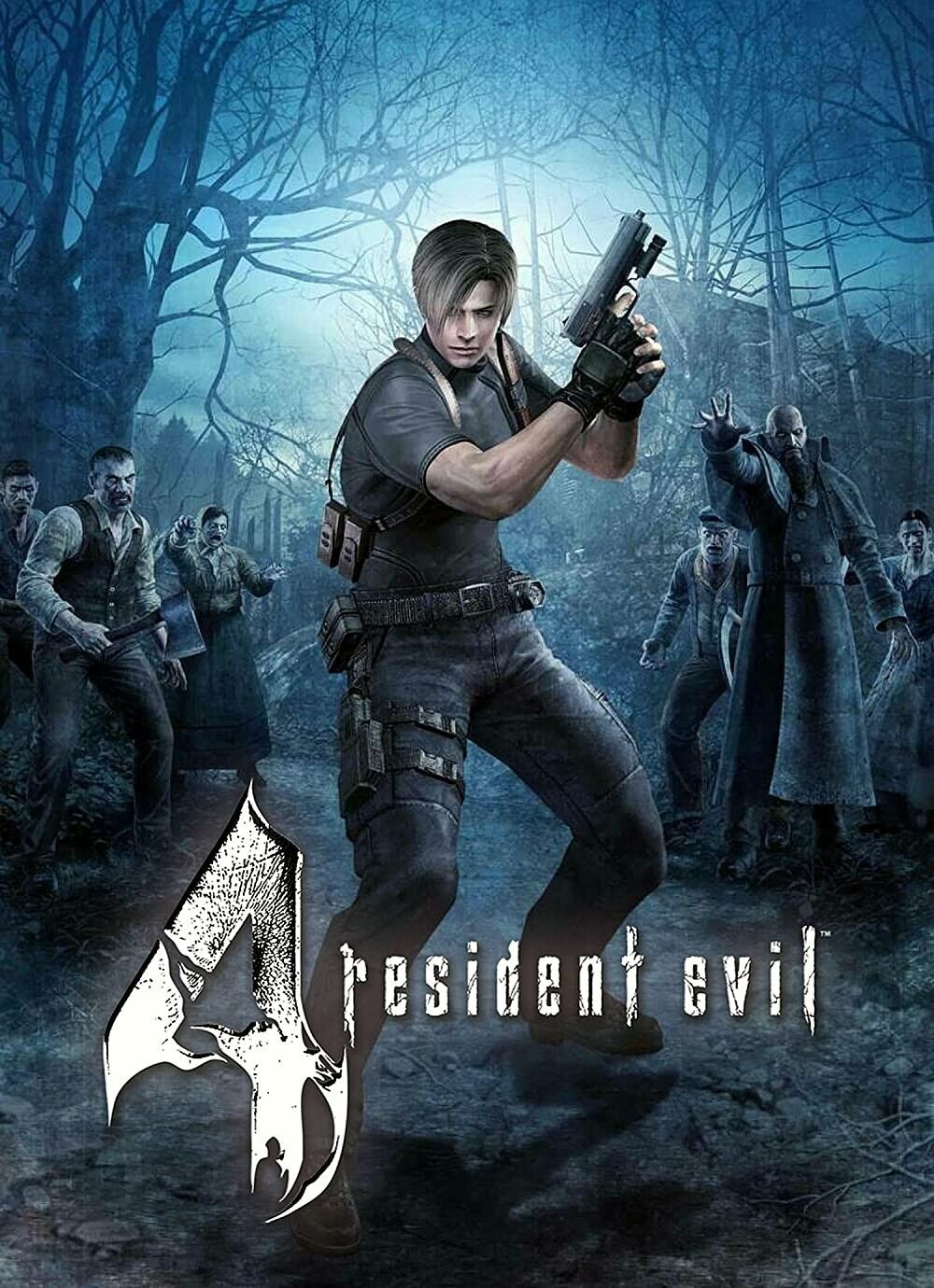 Resident Evil 4 Poster | Official Cover Art | PS2 Game | High Quality 11x15