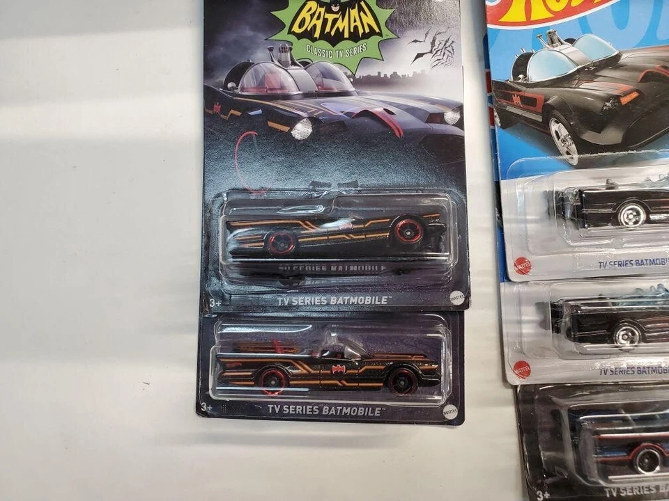 Metal Diecast NIB Hollywood Rides CLASSIC TV  SERIES Batman Batmobile 5 HOTWHEEL - Image 2 of 4