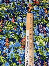 MODA Wildflowers 2024 100% cotton fabric by the yard 36x44 33772 12 Bluebonnet