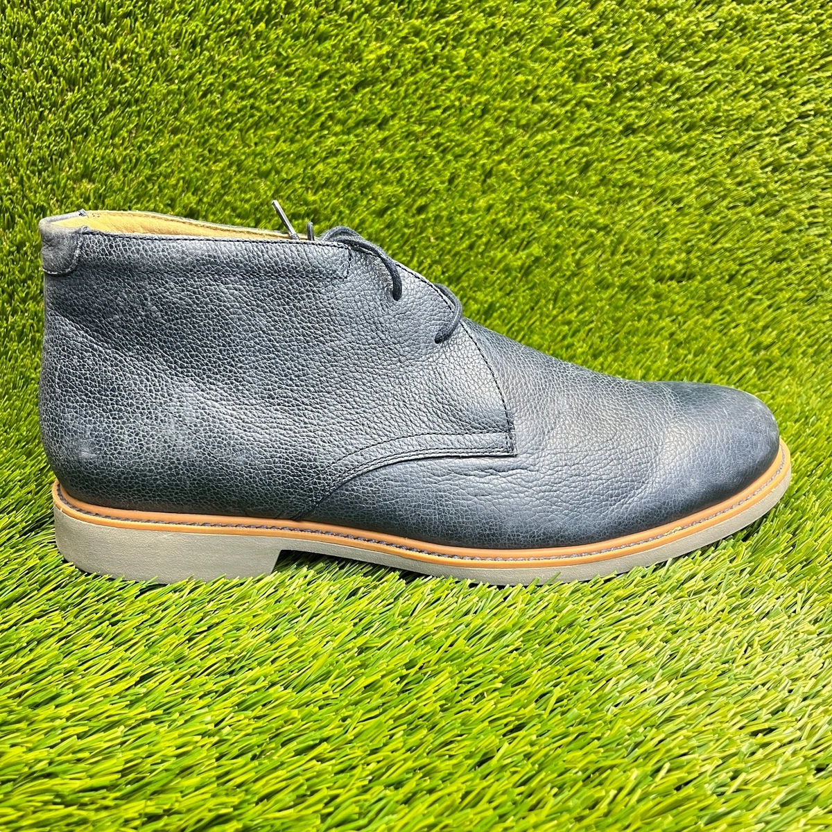 Cole Haan Mens Paul Chukka Boot Sz 13 Blue Suede Plain Toe LaceUp Cole Haan Blue Boots for Men for Sale | Shop New & Used  main image 4