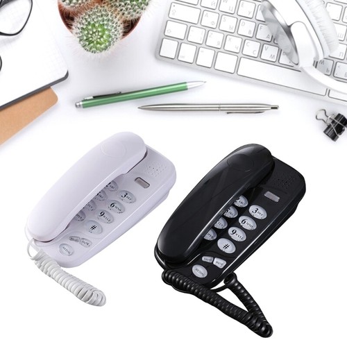 KXT-580 Mini Telephone Wall Mount Call Light Telephone Wall Phone Fixed Landline - Zdjęcie 2 z 10