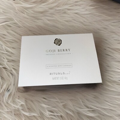 Org. Rituals...Private Collection  Goji Berry 6 Mini Scented Candles  OVP NEU  