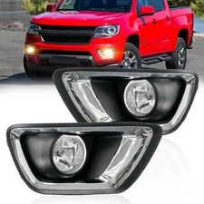 Fit for 2015-2019 Chevrolet Colorado Fog Lights Assembly Bumper Lamps-1 Set