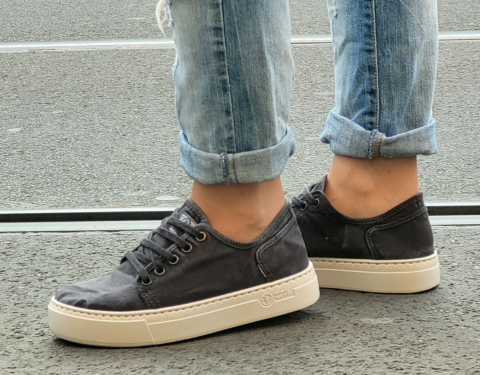 Кроссовки Natural World Schuhe 6110E601 negro enz Schwarz Bio-Baumwolle Damen