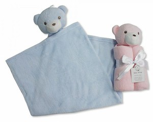 Adorable Tres Douce Grand Doudou Peluche Ours Pour Bebe Rose Ou Bleu Ebay