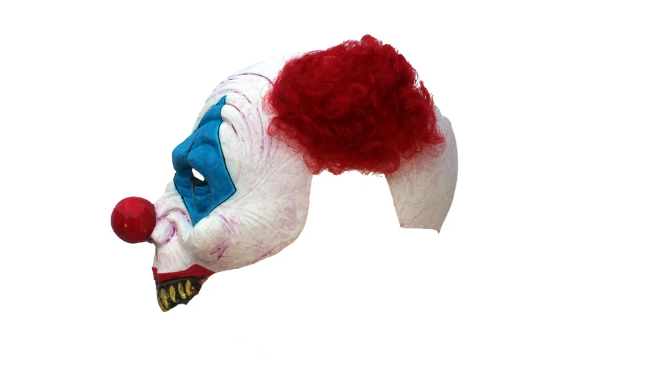 Ghoulish Productions Open Gus Clown Latex Face Mask Horror Halloween Cosplay - Image 4 of 4