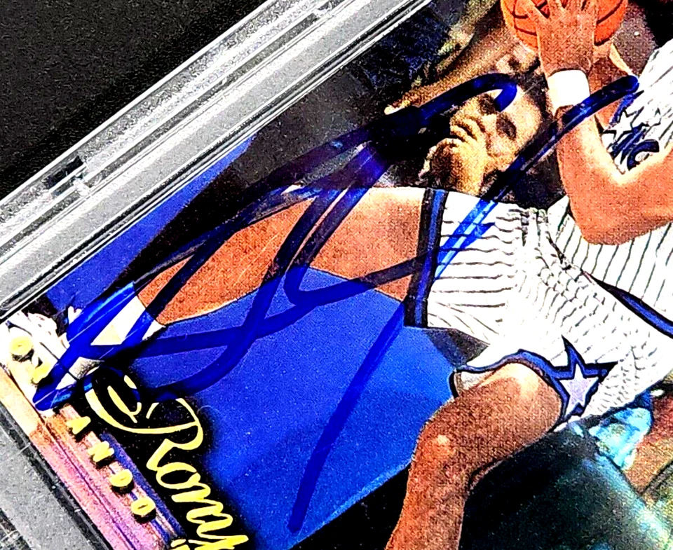 Flair Showcase 1996 fila 1 #67 Rony Seikaly tinta azul autógrafo automático PSA/ADN Foto 3 de 4