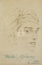 Vaslav Nijinsky Dancer Signed Autograph 1916 RPPC Photo Postcard COPY