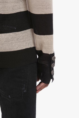 BALMAIN OVERSIZED LINEN SWEATER - Picture 13 of 16