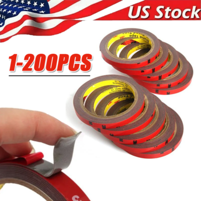 #ad 400 Auto Tape Acrylic Foam Double Sided Back Car Mounting Adhesive 3m x10mm 10ft $245.79