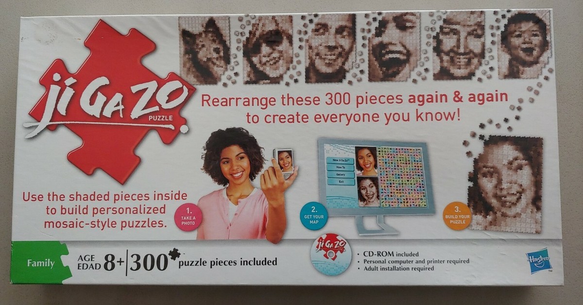 Ji Ga Zo Jigazo 300 piece Make Your Own Photo Mosaic Jigsaw