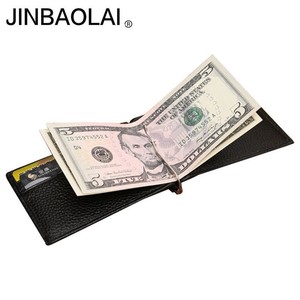 Details About Men Real Leather Wallet With Money Clip Bifold Black Quality Guarantee Soft Leat - 