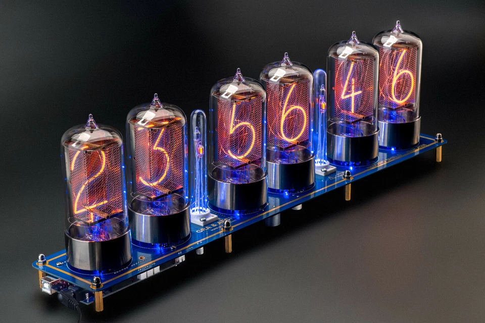 R|Z568 Arduino Shield EXTRA LARGE 6 TUBES Nixie Clock [6 TUBES OPTIONAL] - Image 2 of 4