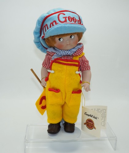 Campbells Soup Kids The Engineer 125 Years Porcelain 10" Doll Limited #1200 - Picture 2 of 10